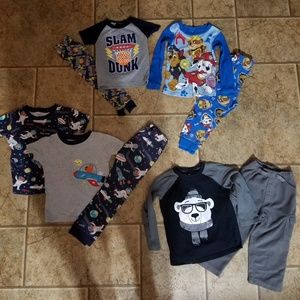 3t and 4t pajama sets. Carters and Nickelodeon